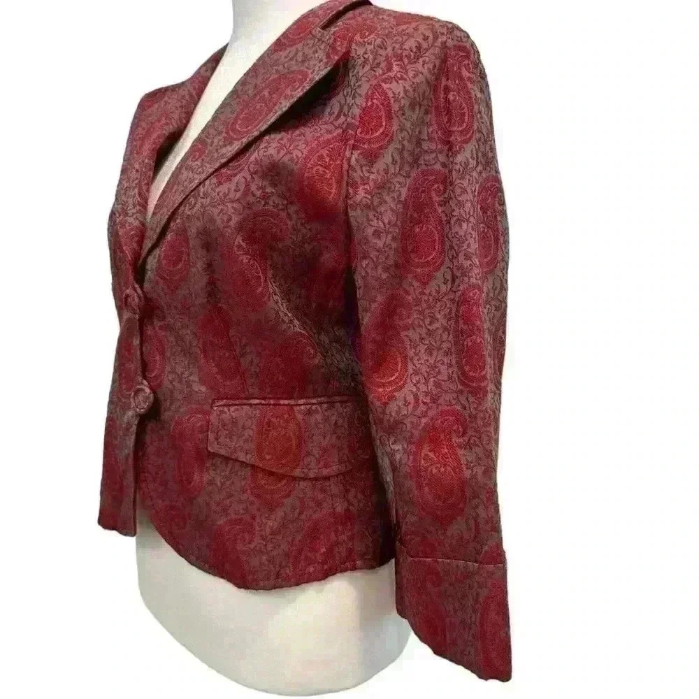 ROBERT GRAHAM BLAZER JACKET SIZE 6 NWOT